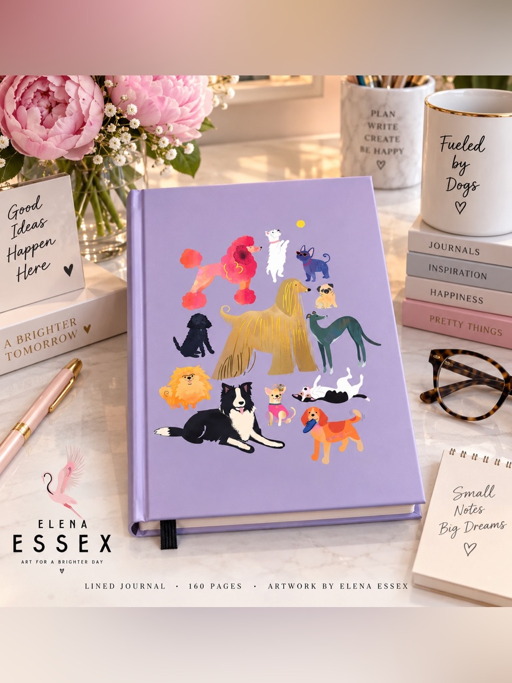 Lavender Dog Art Lined Journal